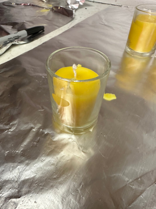 Organic Beeswax Candle 4oz