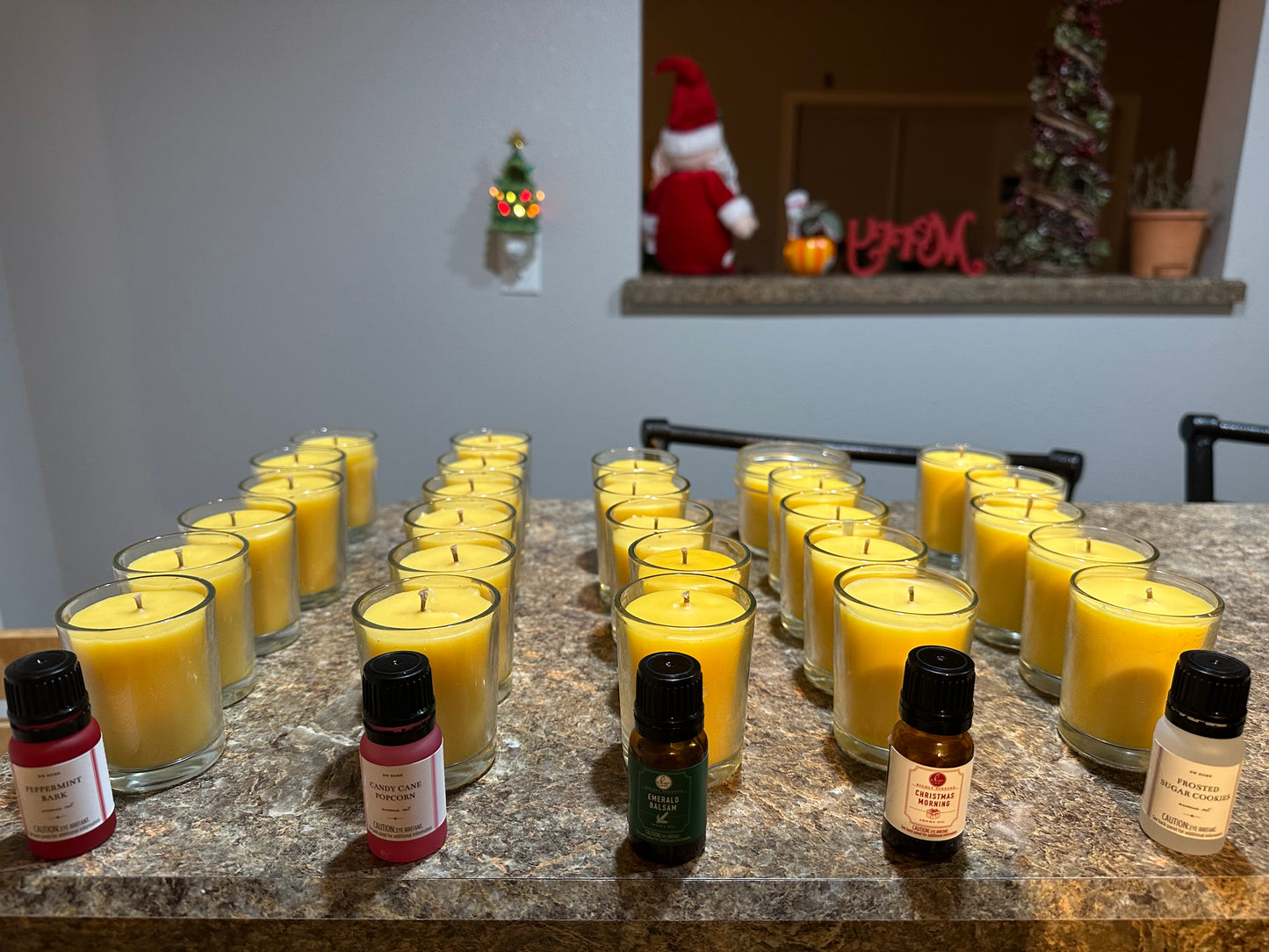 Christmas Scented Beeswax Candles 4oz