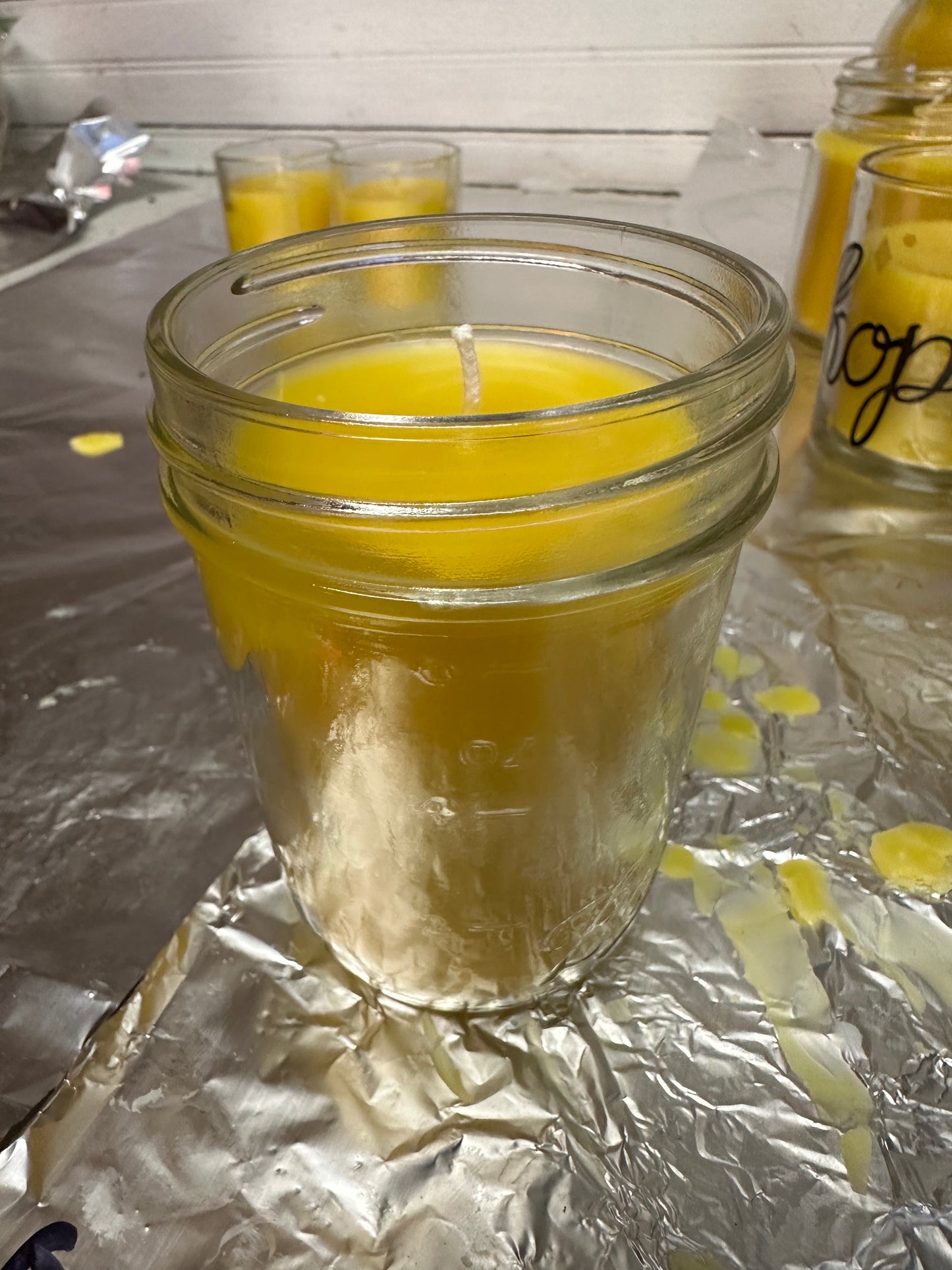 Organic Beeswax Candle 8oz