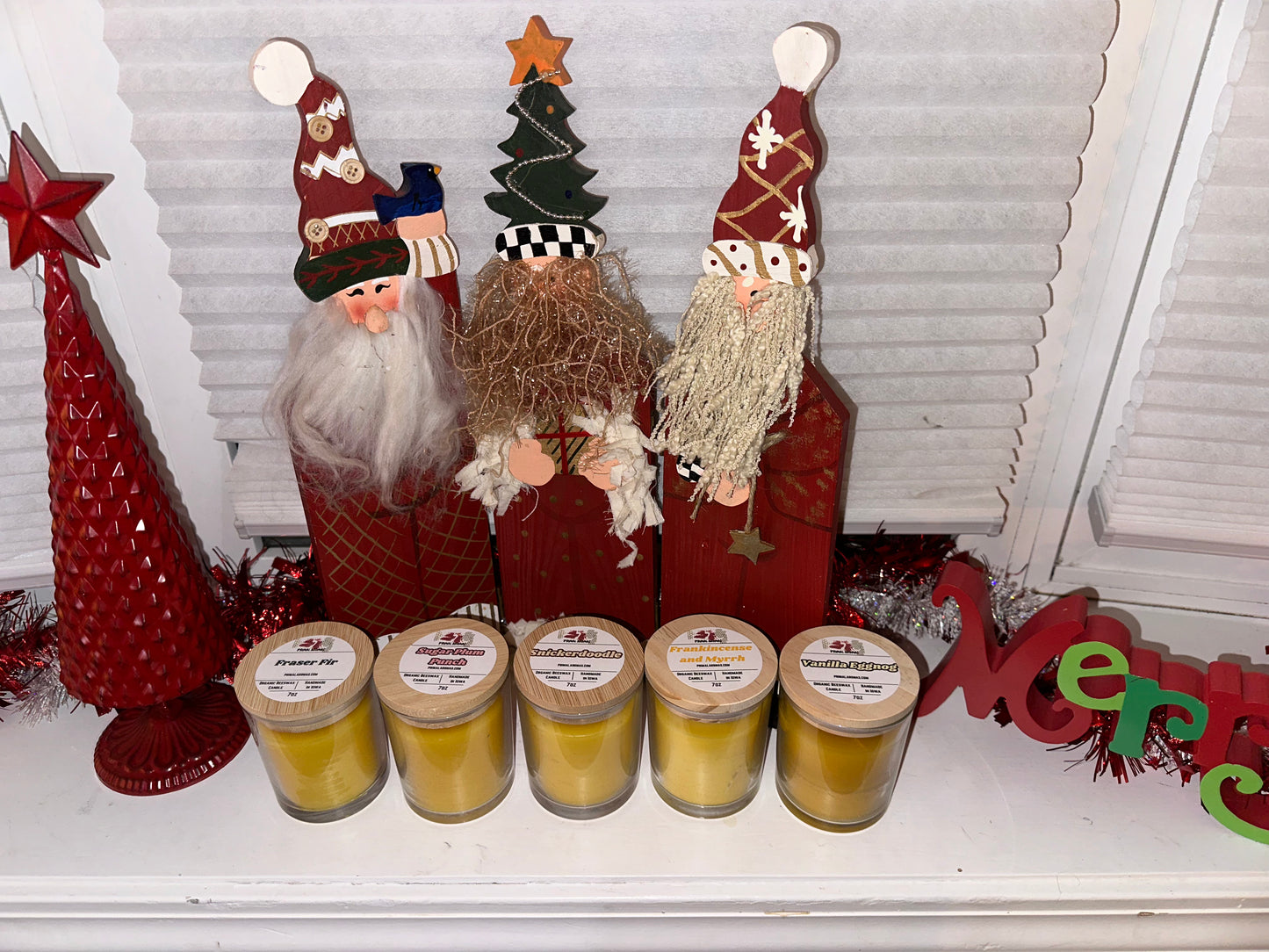 Christmas Scented Beeswax Candles